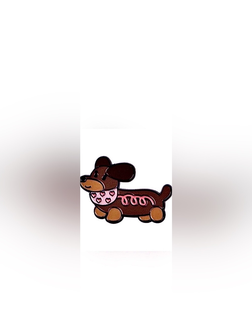 Dachshund Metal & Enamel Pin w/Butterfly Clasp, Backpacks, Bags, Purses & Hats